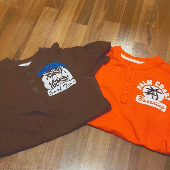 Childrens Place Boys Medium 7/8 half button shirts